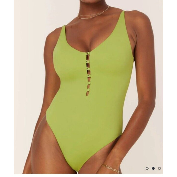 Andie Swim The Milos One Piece Swimsuit Avocado Size Small Tall Style AO499 - Picture 3 of 6
